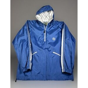 Vintage Helly Hansen Boardwear Nylon 1/2 Zip Jacket Men XL Waterproof Hooded